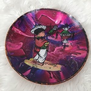 Vintage Authentic Mexican Decorative Wall Plate